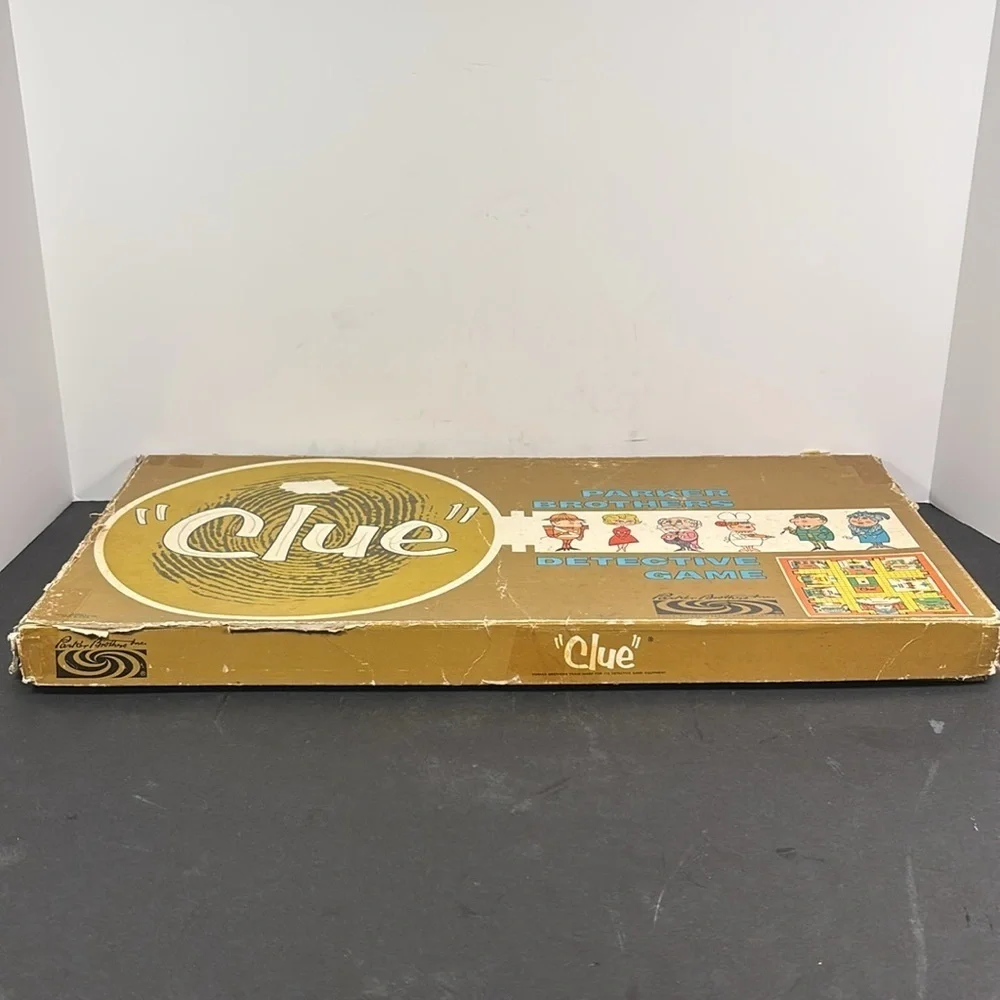 Vintage 1963 Clue Board Game by Parker Brothers – Detective Game